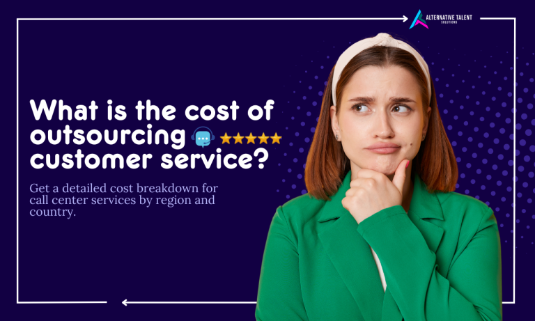 Blog post showing the cost breakdown of outsourcing customer service