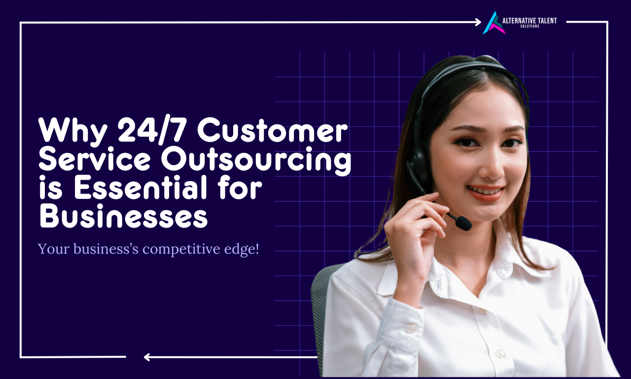 24/7 customer service outsourcing ensuring continuous support for businesses.