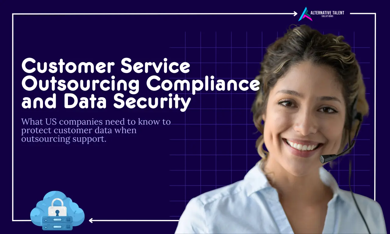 Professional presentation on customer service outsourcing compliance and data security